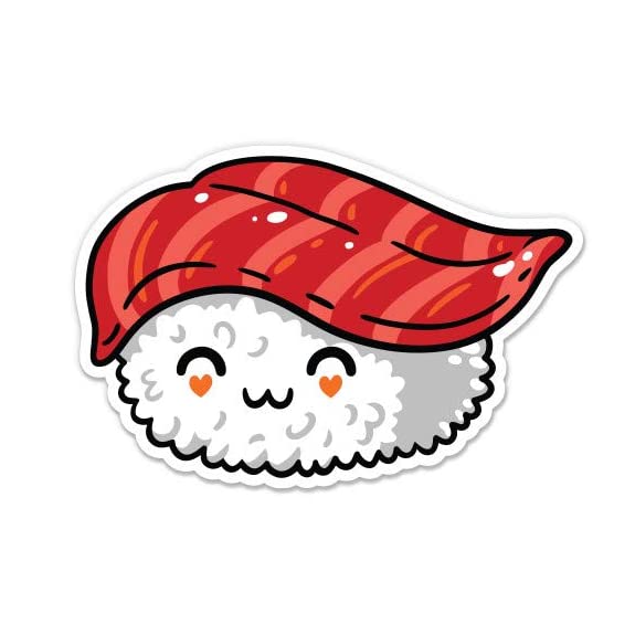 Mẫu sticker đồ ăn cute hình sushi