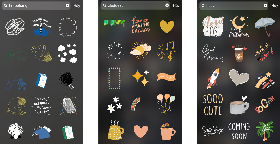 hình sticker cute khác trên instagram