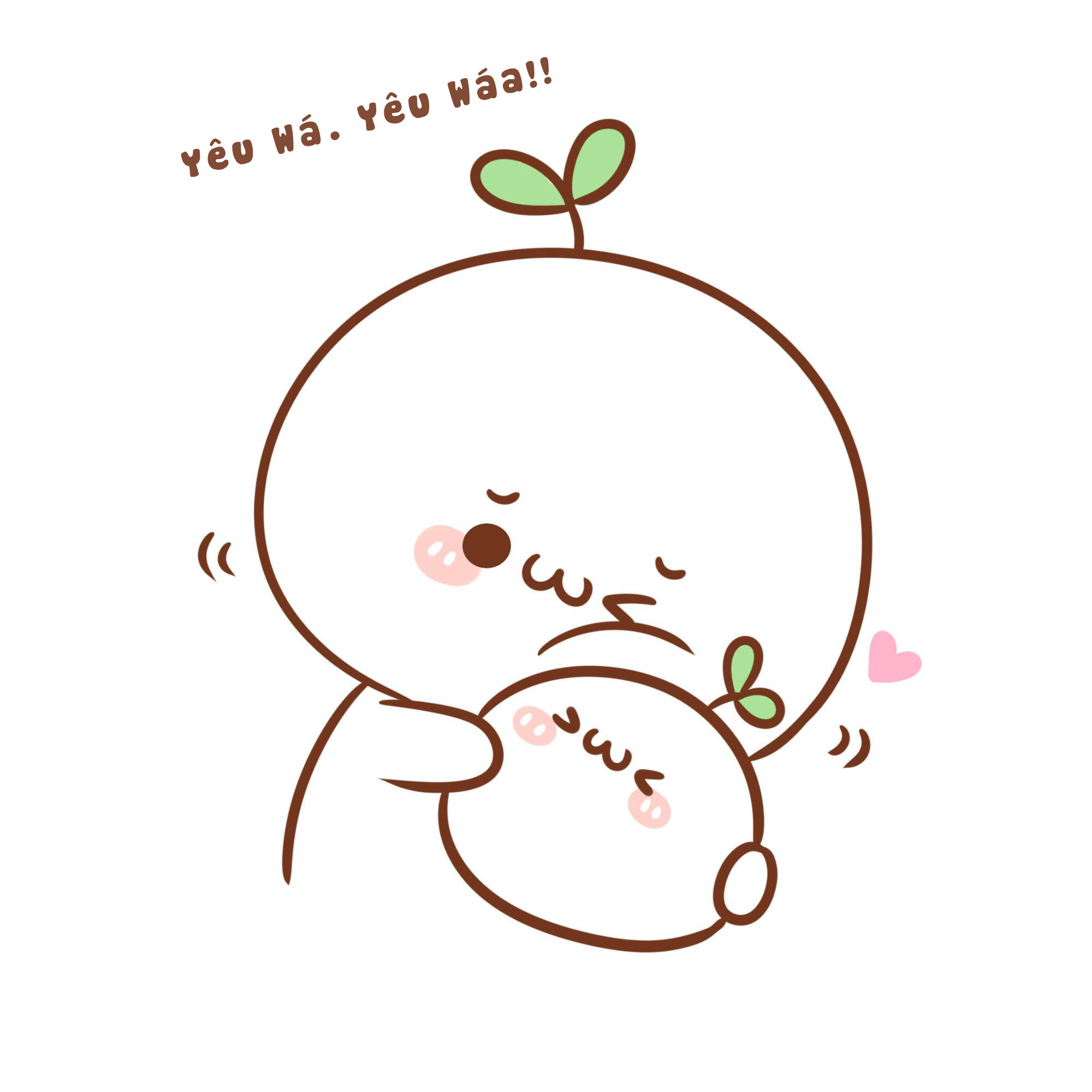 hình vẽ Sticker cute, ngộ nghĩnh